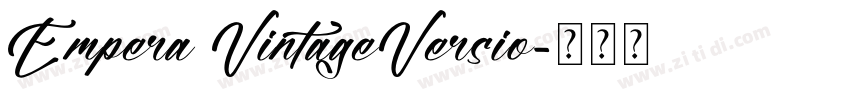 Empera VintageVersio字体转换
